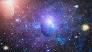 alan birçok ışık yılı uzakta dünya. Nasa tarafından döşenmiş bu görüntü unsurları
