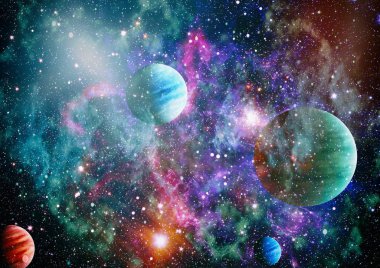 alan birçok ışık yılı uzakta dünya. Nasa tarafından döşenmiş bu görüntü unsurları