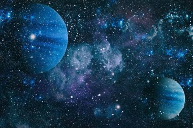 birçok ışık yılı uzakta dünya derin uzayda yıldız alanı. Bu görüntü nasa tarafından döşenmiş unsurları