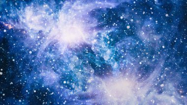 Uzay alanında bir bulutsu ve gaz tıkanıklık yıldız. 