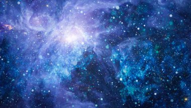 Uzay alanında bir bulutsu ve gaz tıkanıklık yıldız. 