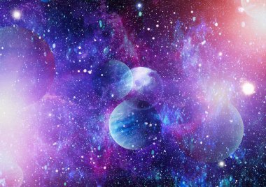 birçok ışık yılı uzakta dünya derin uzayda yıldız alanı. Bu görüntü nasa tarafından döşenmiş unsurları