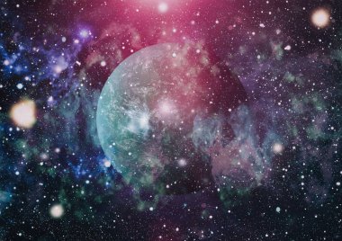 Derin uzay bulunan sarmal gökada. Nasa tarafından döşenmiş bu görüntü unsurları.