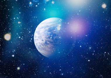 Derin uzay bulunan sarmal gökada. Nasa tarafından döşenmiş bu görüntü unsurları.