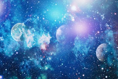 Derin uzay bulunan sarmal gökada. Nasa tarafından döşenmiş bu görüntü unsurları.