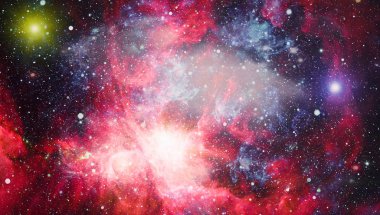 Derin uzay bulunan sarmal gökada. Nasa tarafından döşenmiş bu görüntü unsurları.