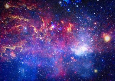 Derin uzay bulunan sarmal gökada. Nasa tarafından döşenmiş bu görüntü unsurları.