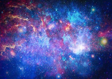 Derin uzay bulunan sarmal gökada. Nasa tarafından döşenmiş bu görüntü unsurları.