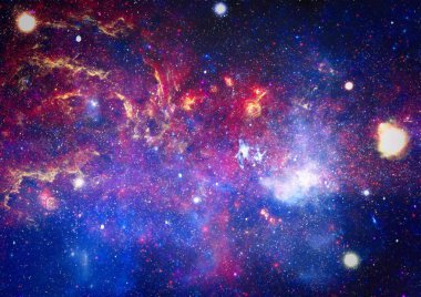 Derin uzay bulunan sarmal gökada. Nasa tarafından döşenmiş bu görüntü unsurları.