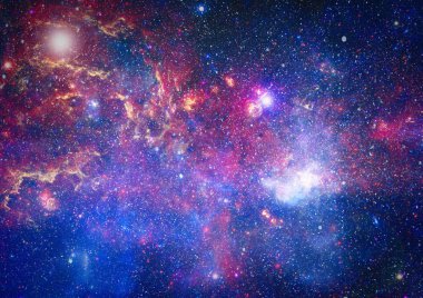Derin uzay bulunan sarmal gökada. Nasa tarafından döşenmiş bu görüntü unsurları.