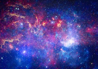 Derin uzay bulunan sarmal gökada. Nasa tarafından döşenmiş bu görüntü unsurları.