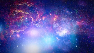 Derin uzay bulunan sarmal gökada. Nasa tarafından döşenmiş bu görüntü unsurları.