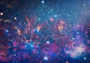 Derin uzay bulunan sarmal gökada. Nasa tarafından döşenmiş bu görüntü unsurları.