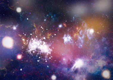 Derin uzay bulunan sarmal gökada. Nasa tarafından döşenmiş bu görüntü unsurları.