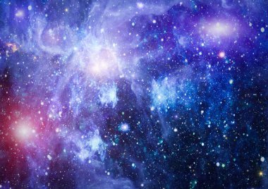 Uzaydaki gezegenler, yıldızlar ve galaksiler uzay keşiflerinin güzelliğini gösteriyor. NASA tarafından döşenmiş elementler