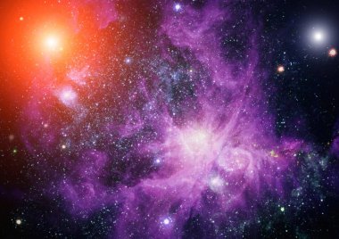 Uzaydaki gezegenler, yıldızlar ve galaksiler uzay keşiflerinin güzelliğini gösteriyor. NASA tarafından döşenmiş elementler