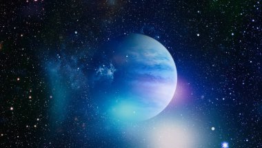 Uzaydaki gezegenler, yıldızlar ve galaksiler uzay keşiflerinin güzelliğini gösteriyor. NASA tarafından döşenmiş elementler