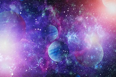 birçok ışık yılı uzakta dünya derin uzayda yıldız alanı. Bu görüntü nasa tarafından döşenmiş unsurları