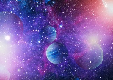 birçok ışık yılı uzakta dünya derin uzayda yıldız alanı. Bu görüntü nasa tarafından döşenmiş unsurları