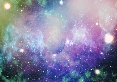 birçok ışık yılı uzakta dünya derin uzayda yıldız alanı. Bu görüntü nasa tarafından döşenmiş unsurları