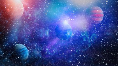 Derin uzay bulunan sarmal gökada. Nasa tarafından döşenmiş bu görüntü unsurları.