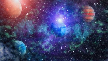 Derin uzay bulunan sarmal gökada. Nasa tarafından döşenmiş bu görüntü unsurları.