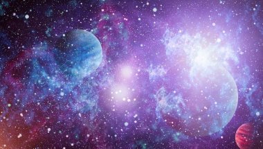 Derin uzay bulunan sarmal gökada. Nasa tarafından döşenmiş bu görüntü unsurları.