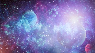 Derin uzay bulunan sarmal gökada. Nasa tarafından döşenmiş bu görüntü unsurları.