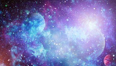 Derin uzay bulunan sarmal gökada. Nasa tarafından döşenmiş bu görüntü unsurları.