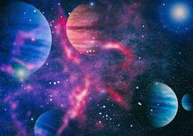 Derin uzay bulunan sarmal gökada. Nasa tarafından döşenmiş bu görüntü unsurları.