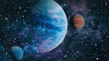 Derin uzay bulunan sarmal gökada. Nasa tarafından döşenmiş bu görüntü unsurları.