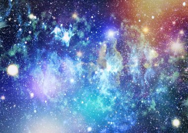 Derin uzay bulunan sarmal gökada. Nasa tarafından döşenmiş bu görüntü unsurları.