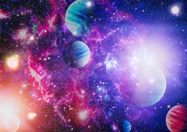 Derin uzay bulunan sarmal gökada. Nasa tarafından döşenmiş bu görüntü unsurları.