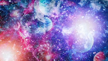 Derin uzay bulunan sarmal gökada. Nasa tarafından döşenmiş bu görüntü unsurları.