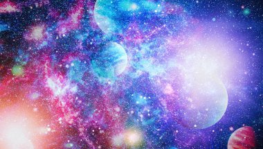 Derin uzay bulunan sarmal gökada. Nasa tarafından döşenmiş bu görüntü unsurları.