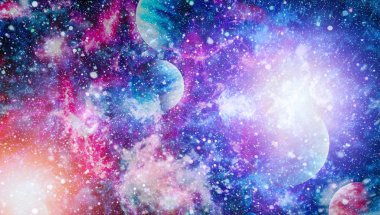 Derin uzay bulunan sarmal gökada. Nasa tarafından döşenmiş bu görüntü unsurları.