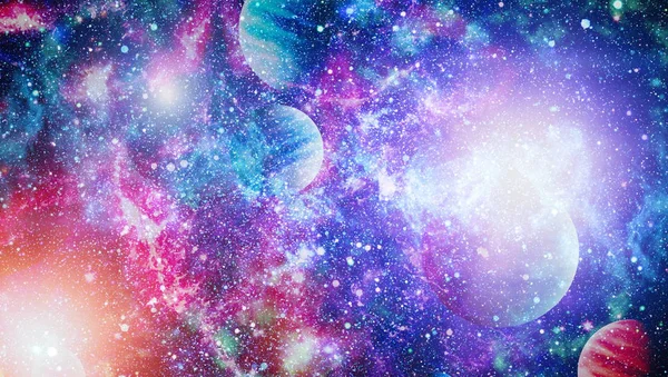 Bagian Kecil Dari Bidang Ruang Bintang Tak Terbatas Alam Semesta — Stok Foto