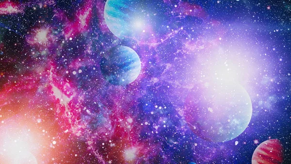 Mała Część Nieskończonego Pola Gwiazd Wszechświecie Elementy Tego Obrazu Dostarczone — Zdjęcie stockowe