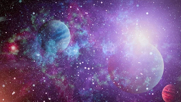 Nebel Und Galaxien All Elemente Dieses Von Der Nasa Bereitgestellten — Stockfoto