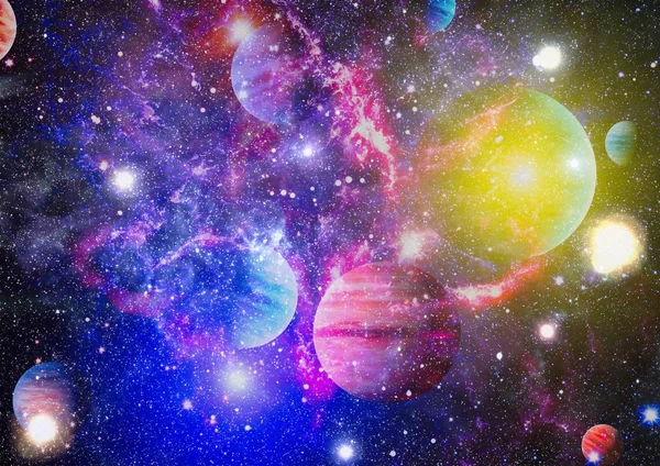 Csillagköd Galaxisok Űrben Kép Elemeit Nasa Bocsátotta Rendelkezésre — Stock Fotó