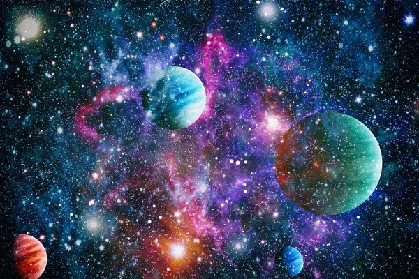 地球から遠く離れた多くの光年 Nasa から提供されたこのイメージの要素 — ストック写真