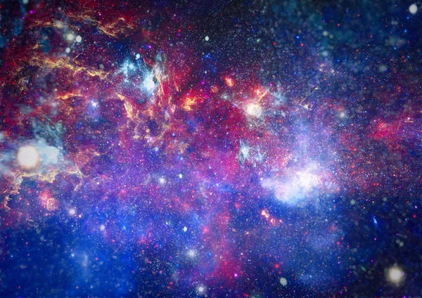 つ星ホテル空間での場 星雲ガス混雑 Nasa から提供されたこのイメージ要素 — ストック写真