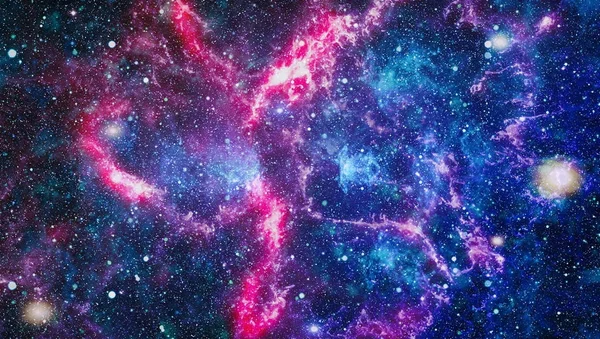 Uzay Alanında Bir Bulutsu Gaz Tıkanıklık Yıldız Nasa Tarafından Döşenmiş — Stok fotoğraf