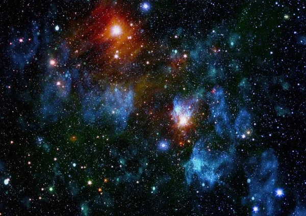 Campo Estelar Espaço Uma Nebulosa Congestionamento Gás Elementos Desta Imagem — Fotografia de Stock