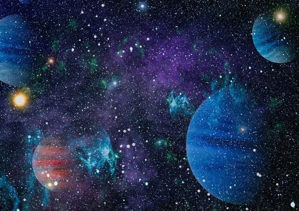 Hvězdné Pole Hlubokém Vesmíru Mnoho Světelných Let Země Prvky Tohoto — Stock fotografie