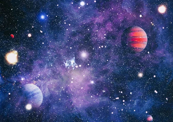 Планети Елементи Цьому Зображенні Мебльовані Наса — стокове фото