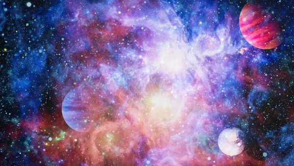 Csillagköd Galaxisok Űrben Kép Elemeit Nasa Bocsátotta Rendelkezésre — Stock Fotó