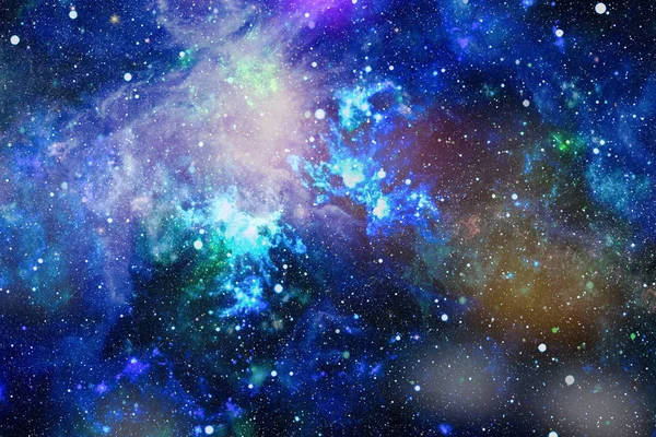 Nebula ve galaksiler uzayda. Bu görüntünün elementleri NASA tarafından desteklenmektedir.