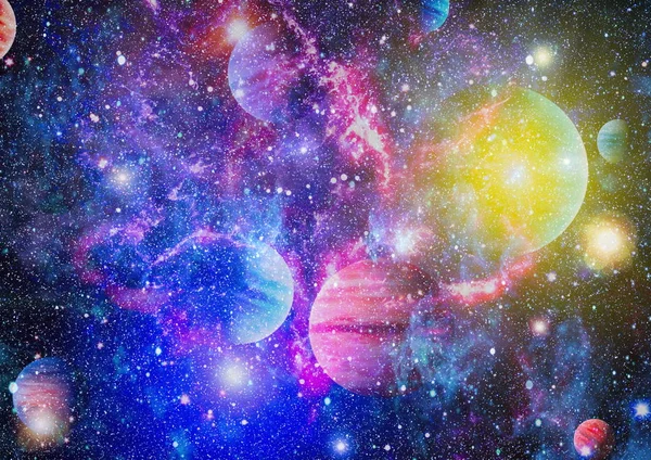 Sterren Veld Deep Space Vele Lichtjaren Ver Van Aarde Elementen — Stockfoto