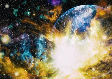 alan birçok ışık yılı uzakta dünya. Nasa tarafından döşenmiş bu görüntü unsurları